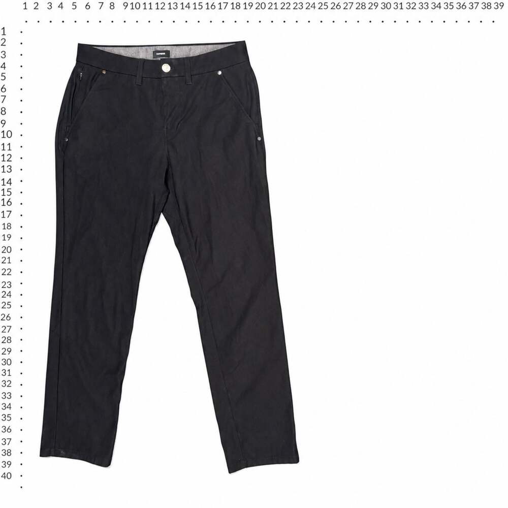 Express Slim Stretch Pants Black 29x30 - Picture 2 of 5